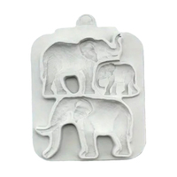 Large Elephants Silicone Mould