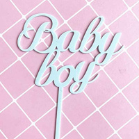 Acrylic Baby Boy Cake Topper