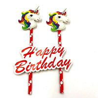 Unicorn Cake Flag Topper