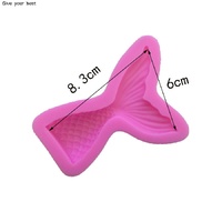Mermaid Tail Silicone Mould 8cm