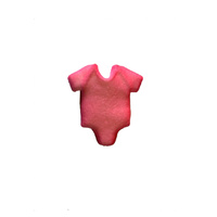 Sugar Decoration Baby Onesie Pink 3.8cm