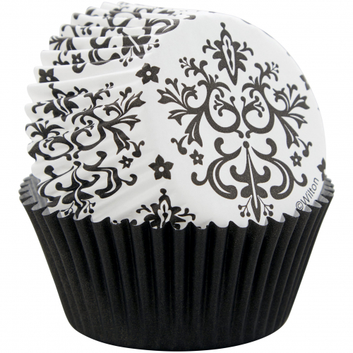 Wilton Std Baking Cups- Damask 75ct