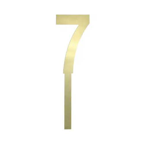 Number 7 Large Cake Topper Gold