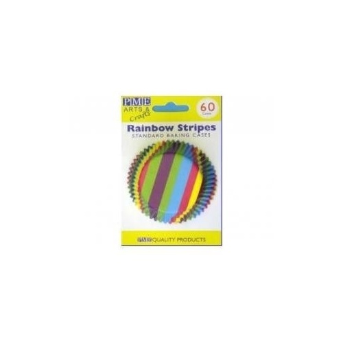 Rainbow Stripes Baking Cups 