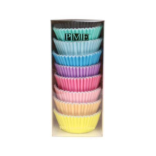 Cupcake Cases Foil - Pastel 100pk 