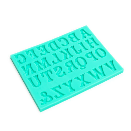 Circus Font Alphabet Silicone Fondant Mould