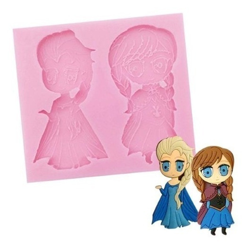 Frozen Anna & Elsa Silicone Mould