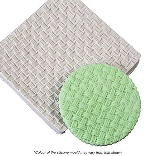 Basket Weave Silicone Fondant Mould
