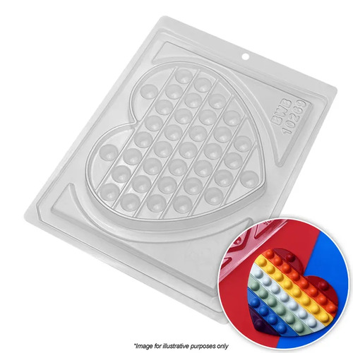 BWB Heart Pop It Chocolate Mould 1 Piece