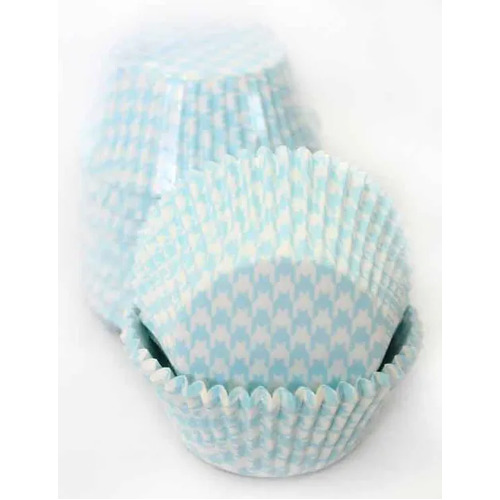 408 BAKING CUPS - BLUE HOUNDS TOOTH - 250 PIECE PACK