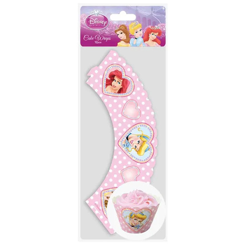 Disney Princess - Cupcake Wraps 12 Pack