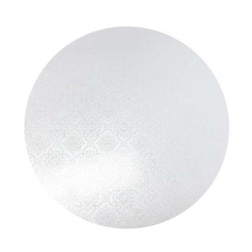 MDF Cake Board White 8 Inch Round 6mm