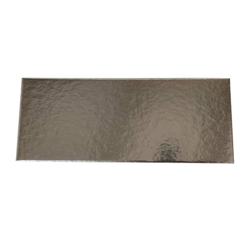 Oblong Cake Card Silver 2mm - 20 x 8cm
