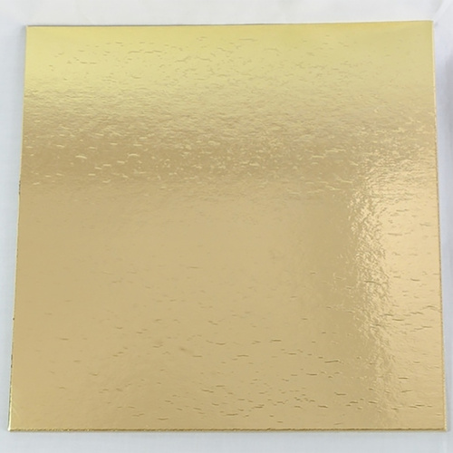Cake Board Square 4mm Gold - 6 Inch
