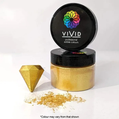 Vivid Shimmer Super Gold Edible Metallic Dust 50g
