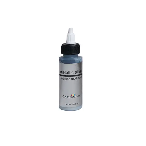 Chefmaster Airbrush Metallic Silver - 2oz