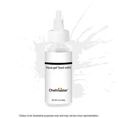 Chefmaster Gel Colour White - 3.5oz/99grams