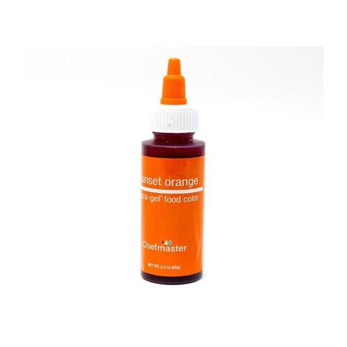 Chefmaster Gel Colour Sunset Orange - 2.3oz/65grams