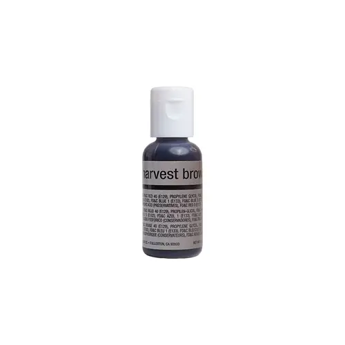 Chefmaster Airbrush Liquid Harvest Brown .64oz Bottle