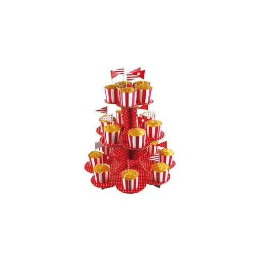 Red Polka dot Cupcake Stand