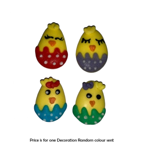 Royal Icing Cute Baby Chick Random Colour