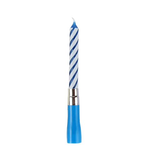 Musical Happy Birthday Candle Blue (110mm)