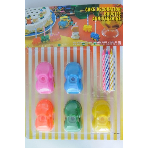 Candle Set & Holders Car