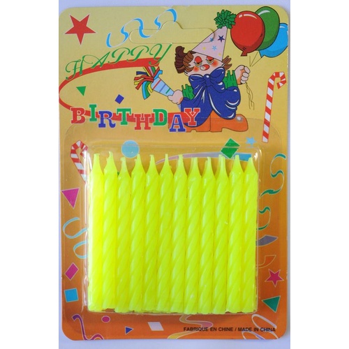 Candles Twist Lemon - 24 Pack