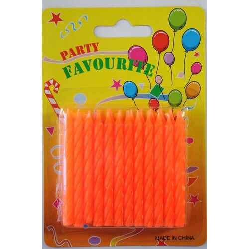 Candle Twist Orange - 24 Pack