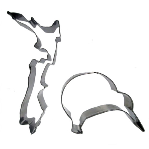 Kiwi & NZ Map Cookie Cutter set