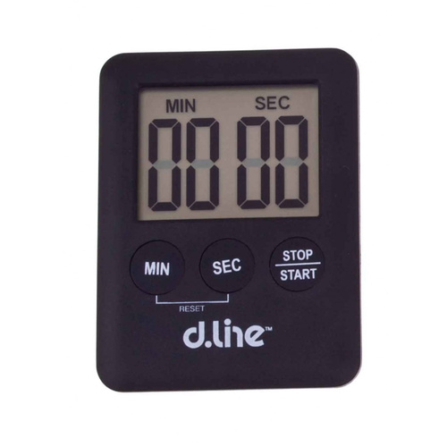 D Line Digital Slimline Timer Black
