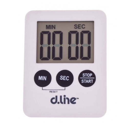 D Line Digital Slimline Timer 100 Minutes White
