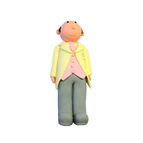 Bald Claydough Groom, 12cm