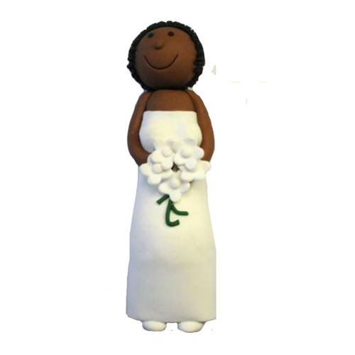Claydough Seated Bride 12cm