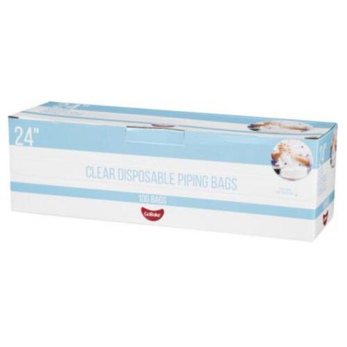 24 Inch Clear Disposable Piping Bag Roll 100 Bags