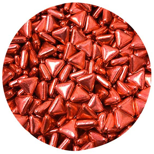 Triangle Shaped Red Sprinkles - 20 grams