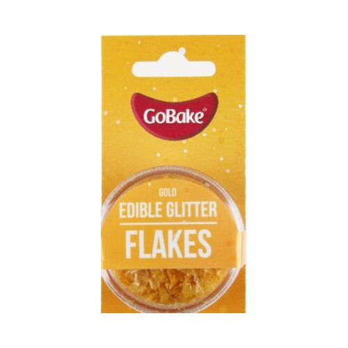 Go Bake Edible Glitter Flakes Gold - 2g