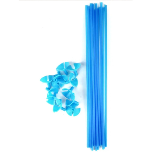 Blue Balloon Sticks 43cm 20pc 