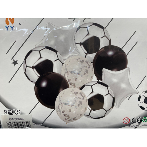 Balloons Soccer Ball Set 9pc