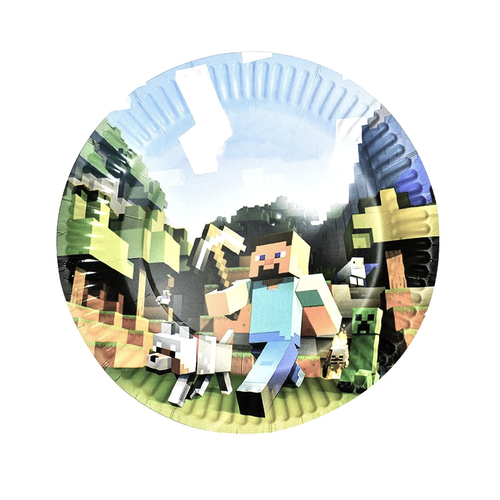 Paper Plates Minecraft - 10PK