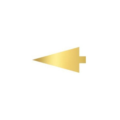 13.5x75cm Wedge Gold 1mm Single Serve Disc