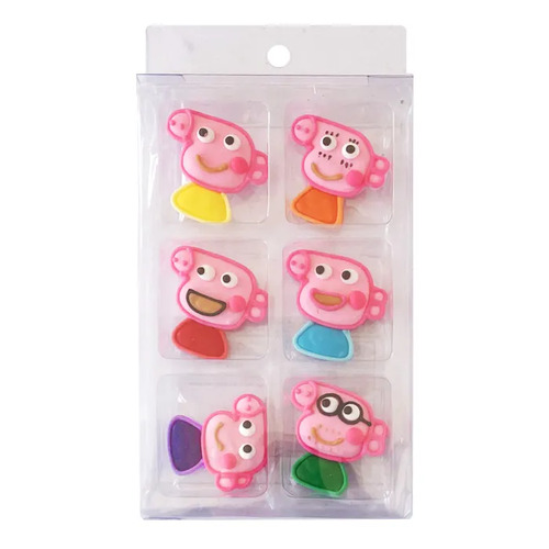 Peppa Pig Sugar Decorations Set 6pcs