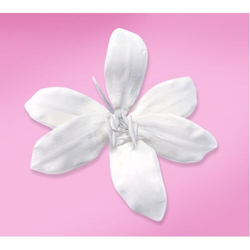 Extra Large White Tiger Lily Sugar Flower