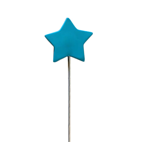Blue Star On A Wire 4cm