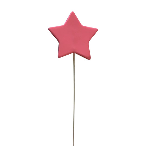 Pink Star On A Wire 4.5cm