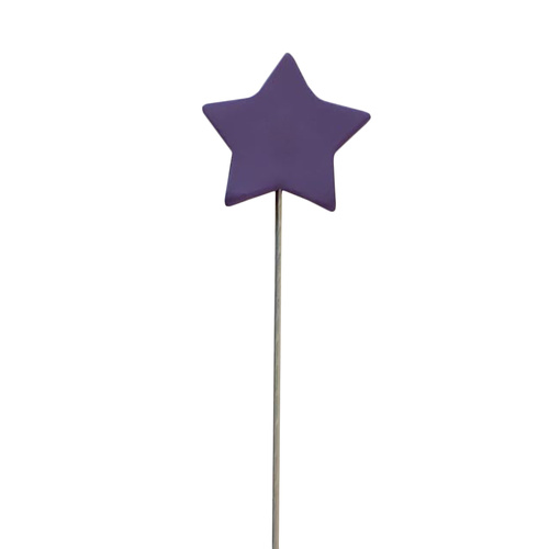 Purple Star On A Wire 4.5cm