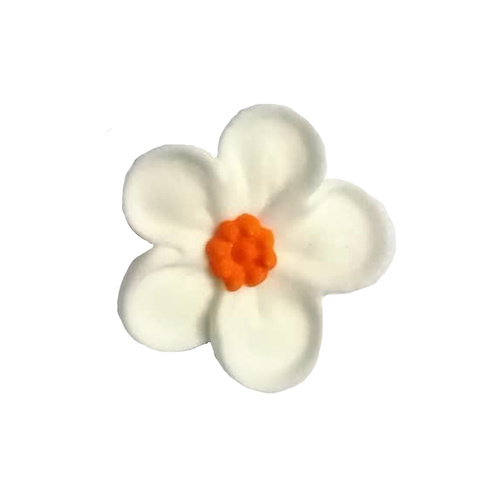 Large 5 Petal Flower White