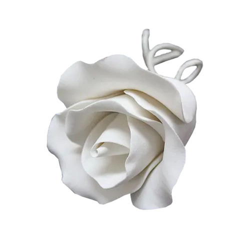 Single Rose Medium White