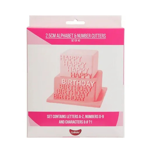 Go Bake - Alphabet and Numbers Fondant Cutters Set