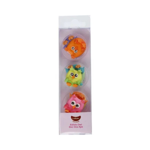 Owls Edible Decoration 6pcs